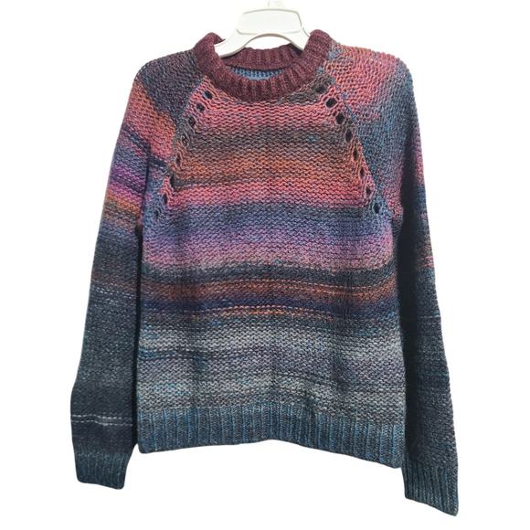 ZADIG & VOLTAIRE Kong Pa Sweater Striped Wool Blend Jumper - Picture 1 of 4